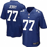 Nike Men & Women & Youth Giants #77 Jerry Blue Team Color Game Jersey,baseball caps,new era cap wholesale,wholesale hats